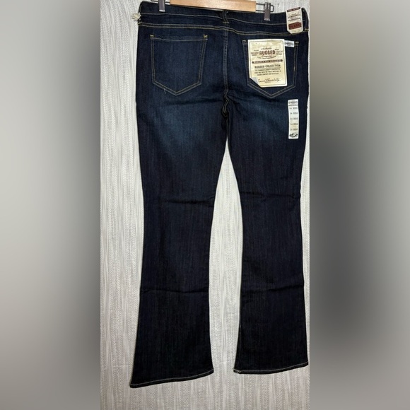 Authentic Original Vintage Style Dark Indigo Women's Straight Leg Jeans - Picture 4 of 4